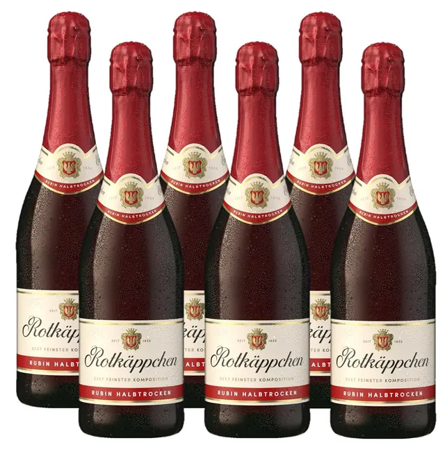 rotk-ppchen-sekt-rubin-halbtrocken-6-x-0-75-l image 1