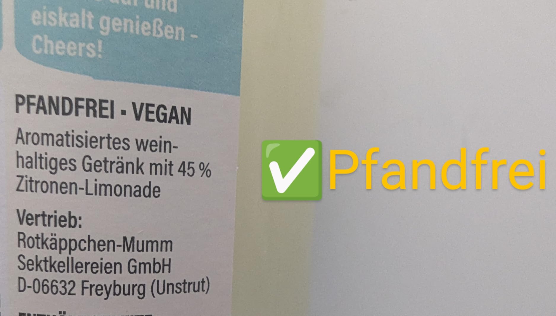 Gut aber etwas limoartig