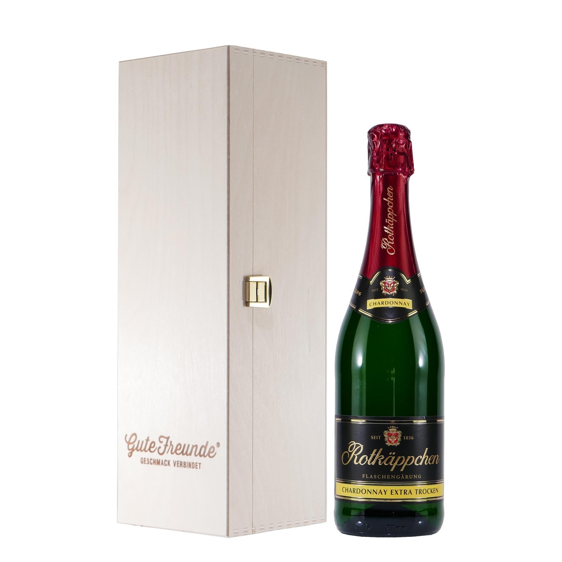 rotk-ppchen-chardonnay-sekt-extra-trocken-mit-geschenk-holzkiste image 1