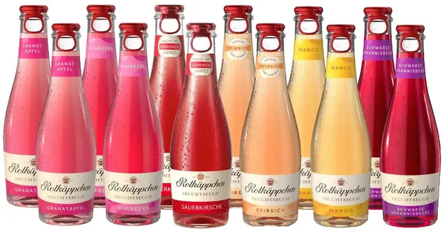 rotk-ppchen-fruchtsecco-probierset-12-x-0-2-l-himbeere-granatapfel-holunderbl-te image 1